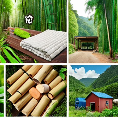 **Image Prompt:** A vibrant collage showcasing sustainable materials like bamboo, organic cotton, and recycled glass alongside certification logos like FSC and GOTS. The background features a lush forest and a clean recycling facility, emphasizing the environmental benefits.