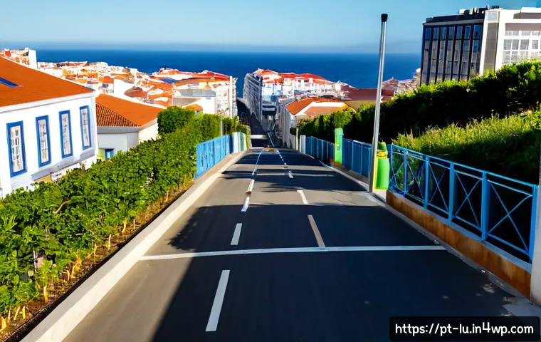 Home 17 제로웨이스트와 도시 계획의 융합 - Photorealistic elevated street view of a modern Portuguese-speaking coastal city redesigned for zero...